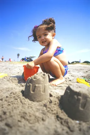 sandcastle making
