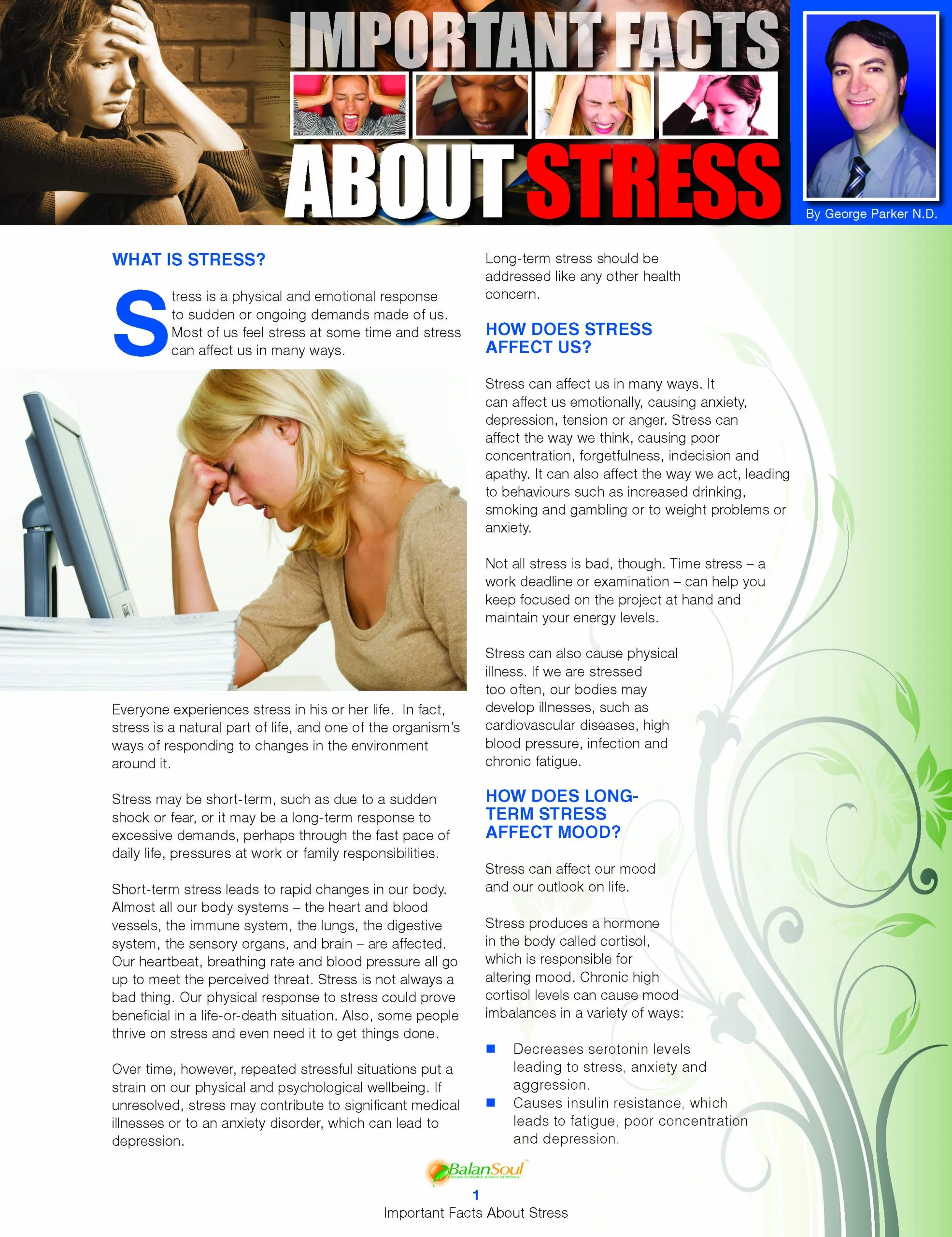 important facts about stress